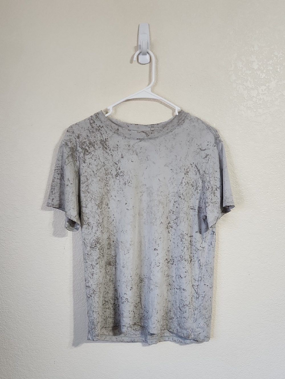 Lululemon All Yours Cotton T-Shirt Cirrus Wash White Opal Raw Linen Rover S/4 - Picture 3 of 8